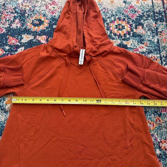 Athleta Boardwalk High Hip Hoodie Size XS Canyon Orange - Picture 6 of 7